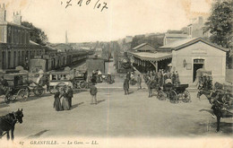 Granville * La Gare * Trains Locomotive Machine * Ligne Chemin De Fer De La Manche - Granville