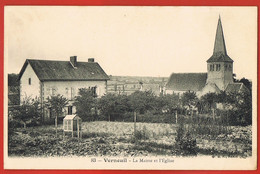 VERNEUIL - Yvelines - CPA La Mairie Et L'Eglise - Cpa  Scans Recto Verso - Verneuil Sur Seine