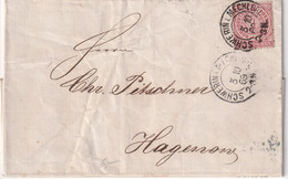 NORDDEUTSCHER BUND 1869 LETTRE DE MECKLENBURG - North German Conf.