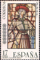 SPAIN-STAINED GLASS PAINTINGS-SET OF 3-SPAIN-1985-MNH-A4-555 - Other & Unclassified