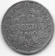 Vatican - 10 Soldi 1869 - TTB - Vaticano