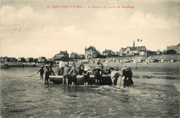 St Pair Sur Mer * Le Retour Du Canot De Sauvetage * Sauveteurs En Mer Snsm * Baigneurs - Saint Pair Sur Mer