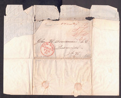 TRANSATLANTIC MAIL 1835 LE HAVRE NEW YORK PORTSMOUTH NEW HAMPSHIRE - ...-1840 Préphilatélie