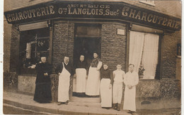 76 Le Petit Quevilly. Carte Photo. Charcuterie Langlois - Le Petit-quevilly