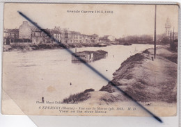 Epernay (51) Vue Sur La Marne. Lavoir En Partie Immergé . Grande Guerre 1914-1918.(carte N°6) - Epernay