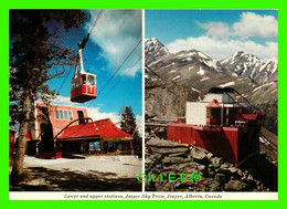 JASPER, ALBERTA -LOWER AND UPPER STATIONS, JASPER SKY TRAM - MAJESTIC POST CARD - - Jasper