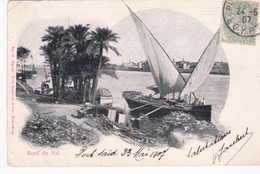 Felouque Sur Le Bord Du Nil, Egypte. - Veleros