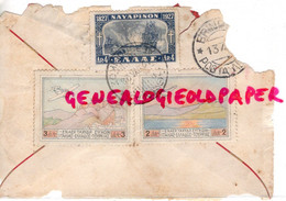 GRECE- DEVANT ENVELOPPE  AVIATION - 1927- TIMBRE NAYAPINON 1.50 - Briefe U. Dokumente