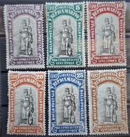 SAN MARINO 1918 - MLH - Sc# B3-B8 - Used Stamps