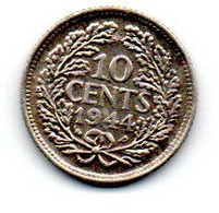 Pays -Bas - 10 Cents 1944 - TTB - 10 Centavos