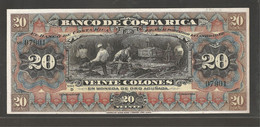 Costa Rica, 20 Costa Rican Colón, 1901 - Costa Rica