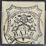 ROMAN STATES 1852 - Canceled - Sc# 9 - 8b - Kirchenstaaten