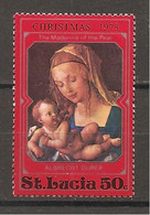 ST. LUCIA  - 1973 DURER Madonna Col Bambino Disteso (Kunsthistorisches Museum, Vienna) Nuovo* MLH - Madonna
