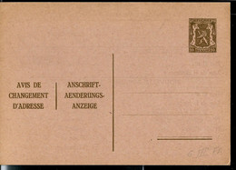 Carte Neuve N° 6.III.FA. - Adreswijziging