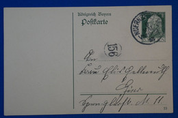 J20 BAVIERE BELLE CARTE RARE 1912 NURENBERG POUR  ?  + AFFRANCHISSEMENT INTERESSANT - Postal  Stationery