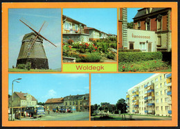 E7521 - TOP Woldegk - Busbahnhof Ikarus Omnibus - Windmühle - Bild Und Heimat Reichenbach - Strasburg