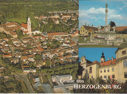 1022) GRÜßE Aus HERZOGENBURG - DREIBILD AK Mit Tollem LUFTBILD - Herzogenburg