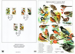 Czech Republic - 2020 - Songbirds In Our Neighborhood - Graphic Sheet + Emission Sheet With Holograms - Covers & Documents