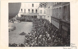 Meulan            78         Place Gency. Une Montgolfière  Carte Photo   Rare    (voir Scan) - Meulan