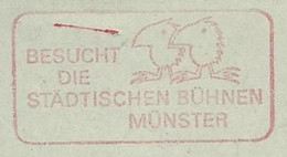 EMA METER STAMP FREISTEMPEL GERMANY 1989 BIRDS BESUCH DIE STADTSCHEN BUHNEN MUNSTER - Afstempelingen & Vlagstempels