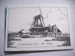 Nederland Holland Pays Bas Makkum Met Papiermolen Uit 1767 - Makkum