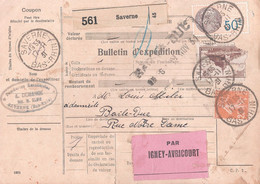 Frankrijk Bulletin D'expedition 561 Saverne 1931 Met Pakketzegel (509) - Andere & Zonder Classificatie
