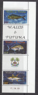 2000 Wallis & Futuna Fish Poisson Tuna  Complete Strip Of 3 MNH - Neufs