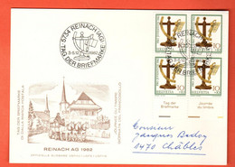 ZIF-20 CM  Reinach AG 1982, Tag Der Briefmfarke. Carte-Maximum-Karte 3-5. Dez. 1982 - Reinach