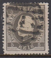 1871. Luis I. 5 REIS Perforated 12½. (Michel 34xB) - JF413793 - Gebruikt