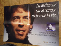 Fondation  Jacques Brel   Format  40 X 60 1988 Bon Etat - Afiches & Offsets
