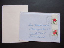 Schweiz 1972 Pro Juventute Rosen Nr. 985 / 986 Vom Oberrand Sonderstempel Steffisburg Dorf - Brieven En Documenten