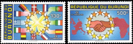 1020/1021** - Marché Unique Européen / Gezamenlijke Europese Markt / Europäischer Binnenmarkt - BURUNDI - Unused Stamps