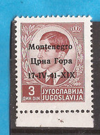 2021-03 -01 ITCGOK   1941 ITALIA MONTENEGRO OCCUPAZZIONE EXCELLENT QUALITY FOR THE COLLECTION  MNH - Montenegro