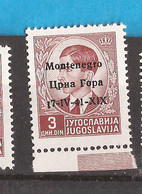 2021-03 -01 ITCGOK   1941 ITALIA MONTENEGRO OCCUPAZZIONE EXCELLENT QUALITY FOR THE COLLECTION  MNH - Montenegro