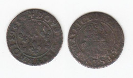 France Double Tournois De SEDAN; Frédéric Maurice De La TOUR D'AUVERGNE; Grande Fraise; 1632 ?; CGKL#566 - Autres & Non Classés