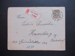 Niederlande 1916 Einschreiben Amsterdam Ni. 360 Nach Hamburg Mit Ank. Stempel - Covers & Documents
