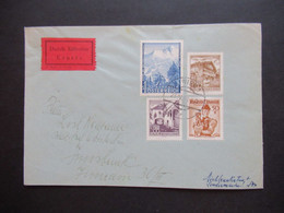 Österreich 1963 Freimarken Trachten Und Bauwerke MiF Mit Nr. 1040 Durch Eilboten Expres Wien - Innsbruck - Lettres & Documents