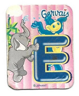 Magnet Gervais, éléphant, Lettre E - Dieren & Fauna