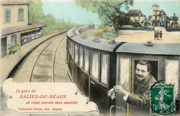 Salies De Béarn * Souvenir De La Commune * La Gare * Train - Salies De Bearn