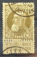 België Zegel Nr 75 Used - 1905 Thick Beard