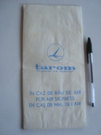 TAROM ROMANIAN AIR TRANSPORT. FOR AIR SICKNESS - ROMANIA, 1975 APROX. - Stationery