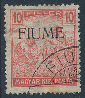 O Fiume 1918 Arató 10f M II. Certificate: Bodor (Sassone EUR 24.000,-) - Otros & Sin Clasificación