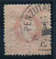 O 1867 50kr "PÉNZUTAL(VÁNY) PE(ST)" (180.000) Pici Elvékonyodás és Alul Rövid Fog / Thin Paper And Short Perf. - Otros & Sin Clasificación