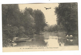 G532 - De CHAMPIGNY à La VARENNE - à L'île Pisse-Vinaigre - Aéroplane - Champigny