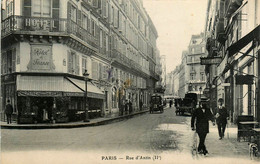 Paris * 11ème * La Rue D'antin * Hôtel De France * Automobile Voiture Ancienne - Arrondissement: 11