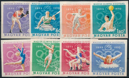 (*) 1970 Magyar Olimpiai Bizottság (I.) Vágott Sor (3.500) (rozsdafoltok / Stain) - Sonstige & Ohne Zuordnung