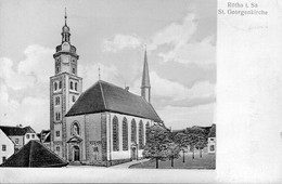 DC5563 - Ak Rötha I. Sa. St. Georgenkirche Prägekarte - Roetha