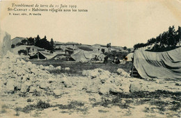 St Cannat * Habitants Réfugiés Sous Les Tentes * Tremblement De Terre Du 11 Juin 1909 - Sonstige & Ohne Zuordnung