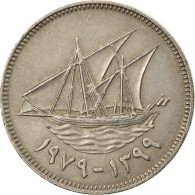 Monnaie, Kuwait, Jabir Ibn Ahmad, 50 Fils, 1979/AH1399, SUP, Copper-nickel - Koeweit