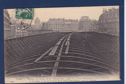 CPA Paris 75 Construction Du Métro Métropolitain Circulé - Metro, Stations